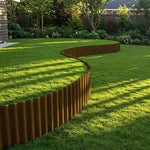 6m Corrugated Steel Garden Edging | Rust