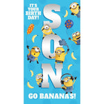 Minions 'son' Birthday Card Official Product