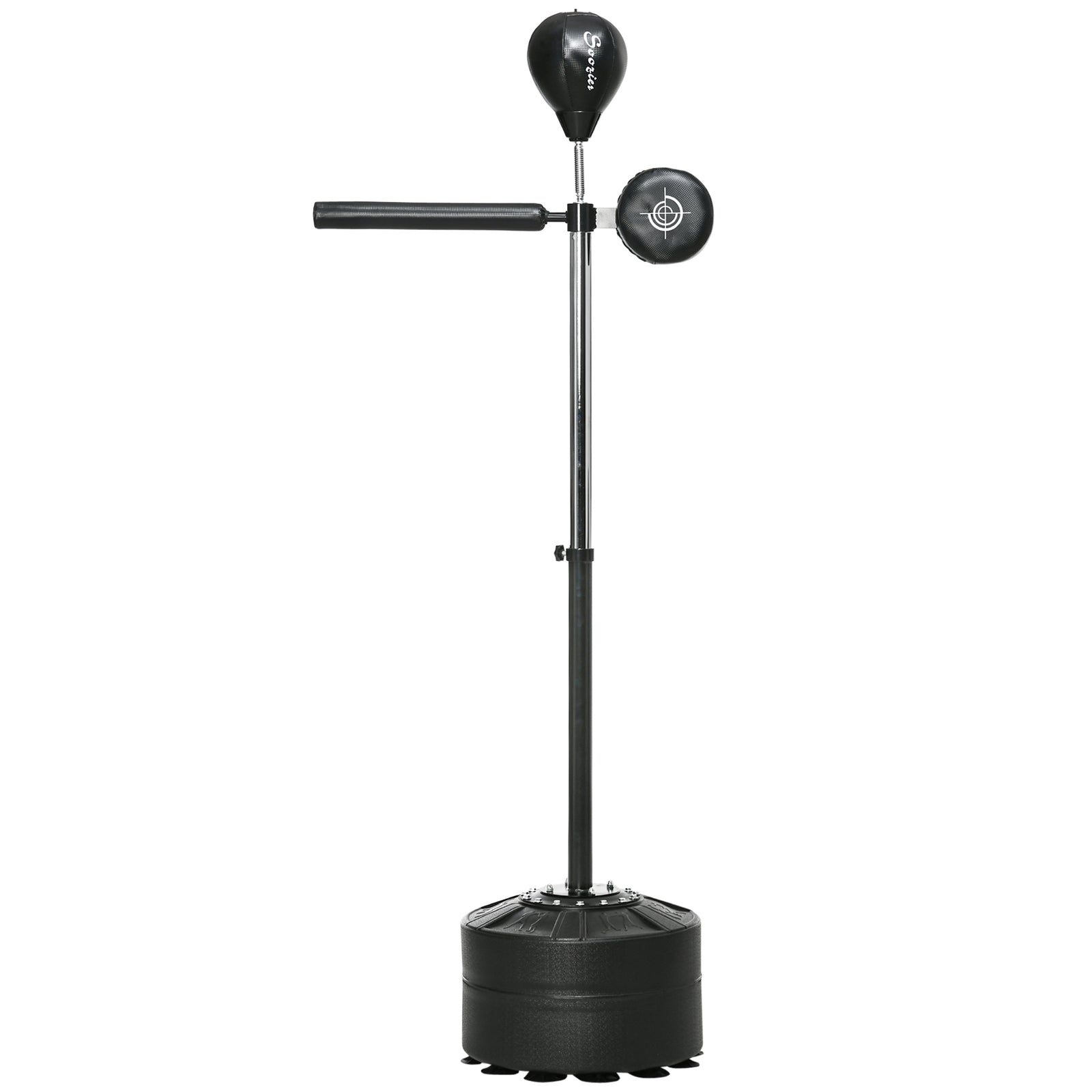 Adjustable Speed Bag With Stand | Black