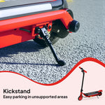 Electric Scooter For 6-14 With Dual Brakes & Colourful Light | Red