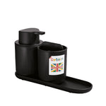 Recycled Bathroom Set - Set of three ReBorn Bathroom products - Made in the UK | Graphite Black