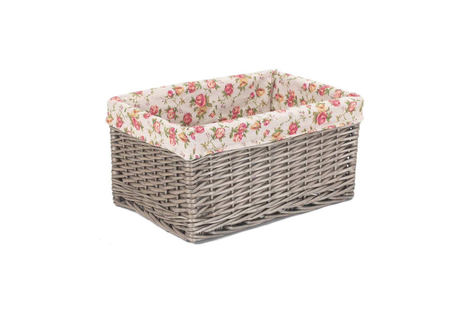 Wicker Antique Wash Garden Rose Willow Storage Baskets | Extra Large | Red
