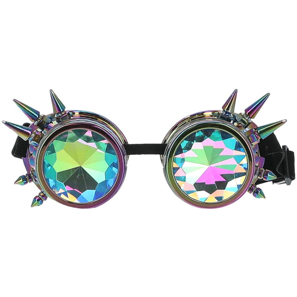 Studded Rainbow Festival Goggles