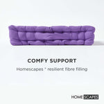 Cotton Plain Floor Cushion | 50cm x 50cm | Purple