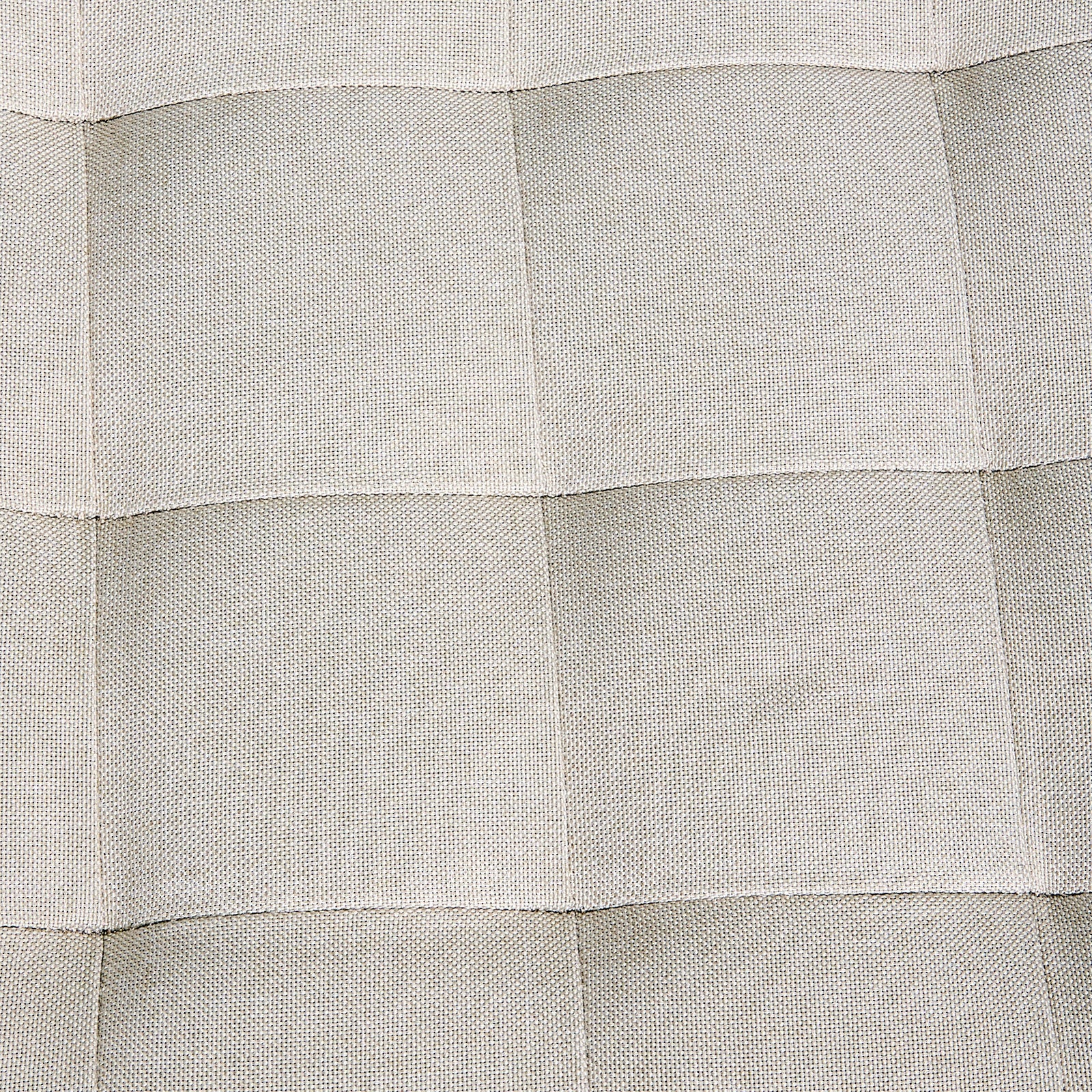 Linen Upholstered Footstool | Light Grey