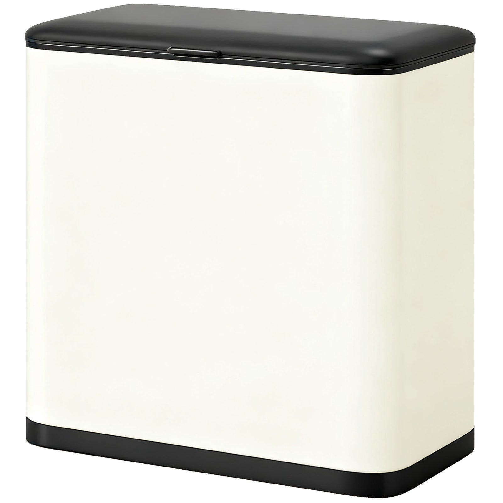 8l Hanging Kitchen Bin, Rubbish Bin W/ Stay-open Lid For Under Sink | Cream