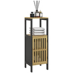 Bathroom Floor Cabinet Bamboo With Adjustable Shelf