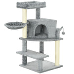 Cat Tree Tower Climbing  Activity Centre With Sisal Scratching Post | Gray
