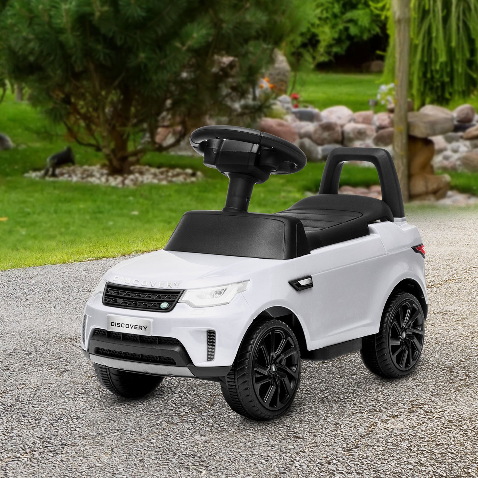 Land Rover Licensed Kids Electric Ride On Car Sliding Car | White