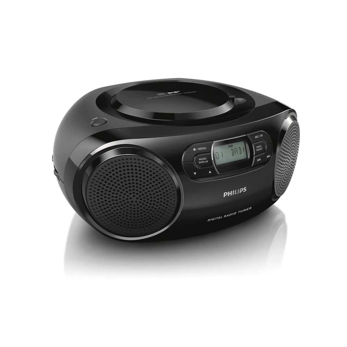 Azb500-12 Portable Stereo Cd Player Digital Soundmachine | Black