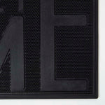 HOMESCAPES Black Rubber Home Sweet Home Non-slip Doormat