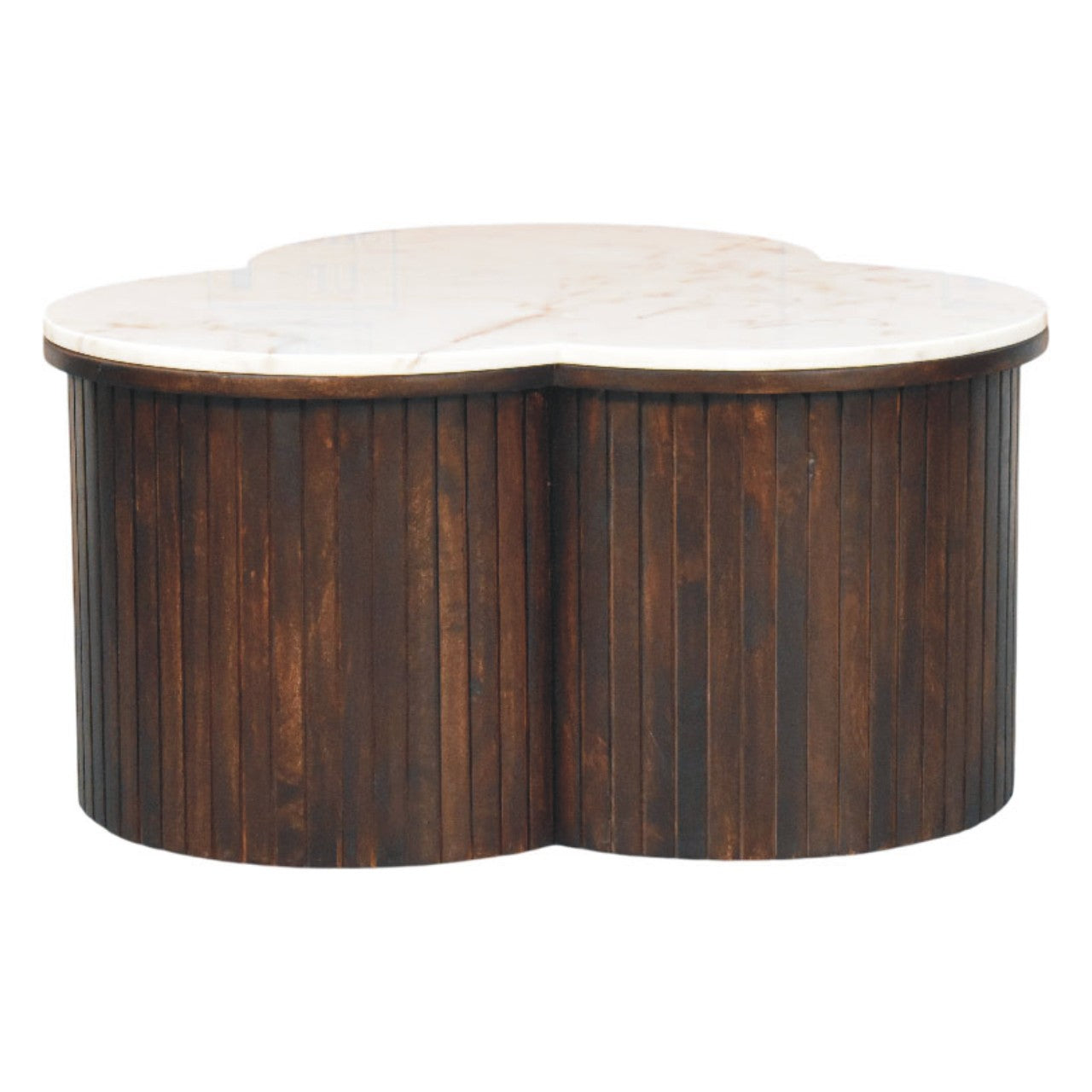 Verona Marble Coffee Table, Dark Brown And White | 5 | Brown