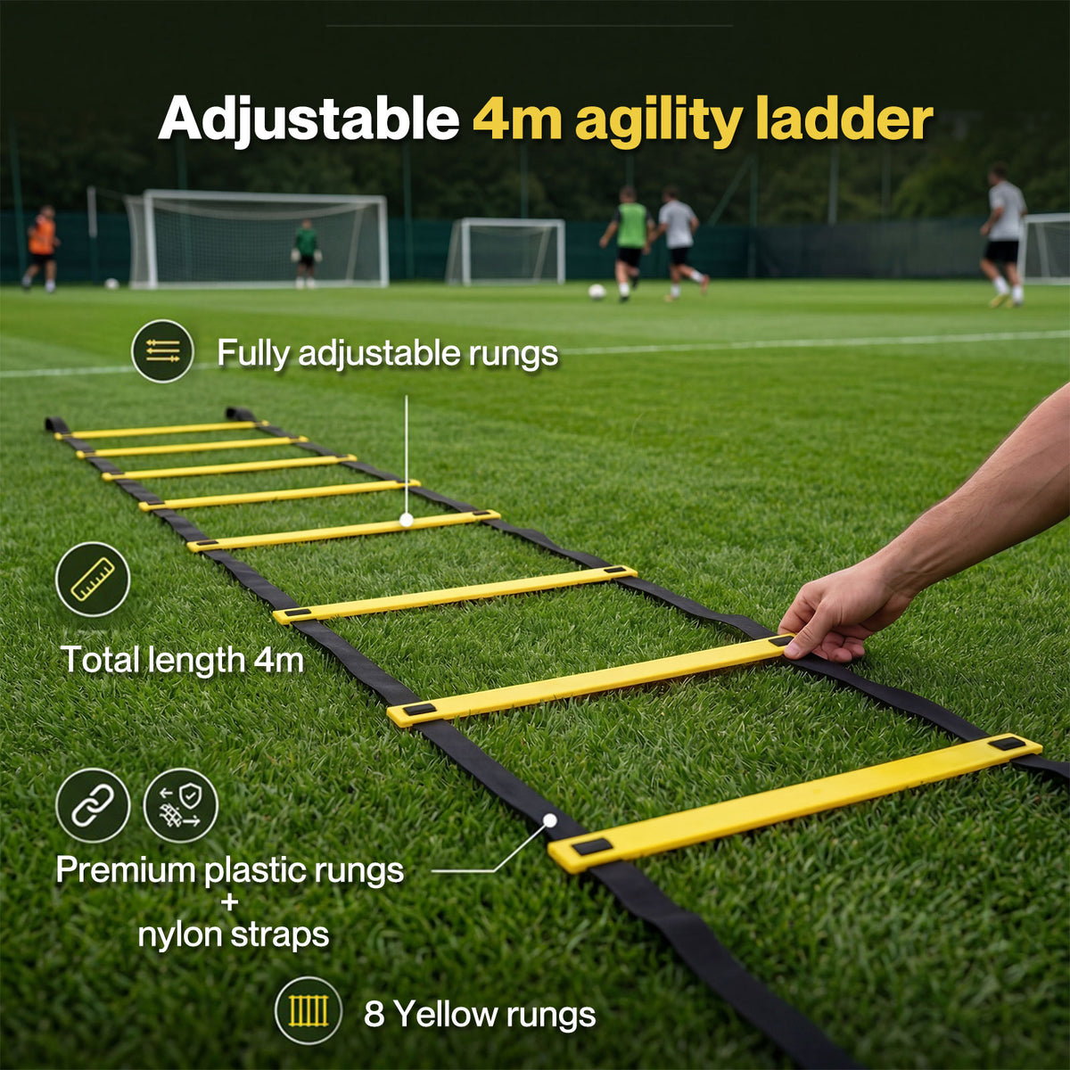 Centra Football Training Equipment Pro Agility Speed Ladder Cones Hurdle