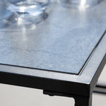 Bosque Black & Grey Garden Corner Sofa + Table