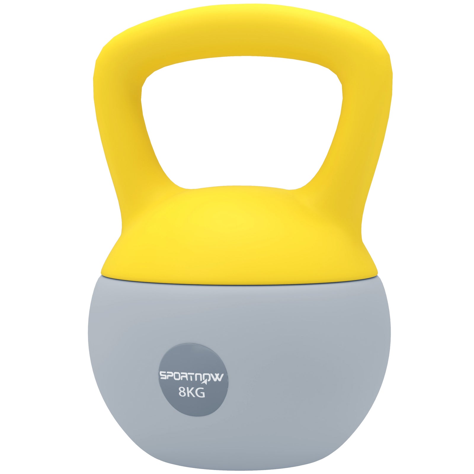 Soft Kettlebell, With Non-slip Handle,for Home Gym Strength | 8kg | Yellow