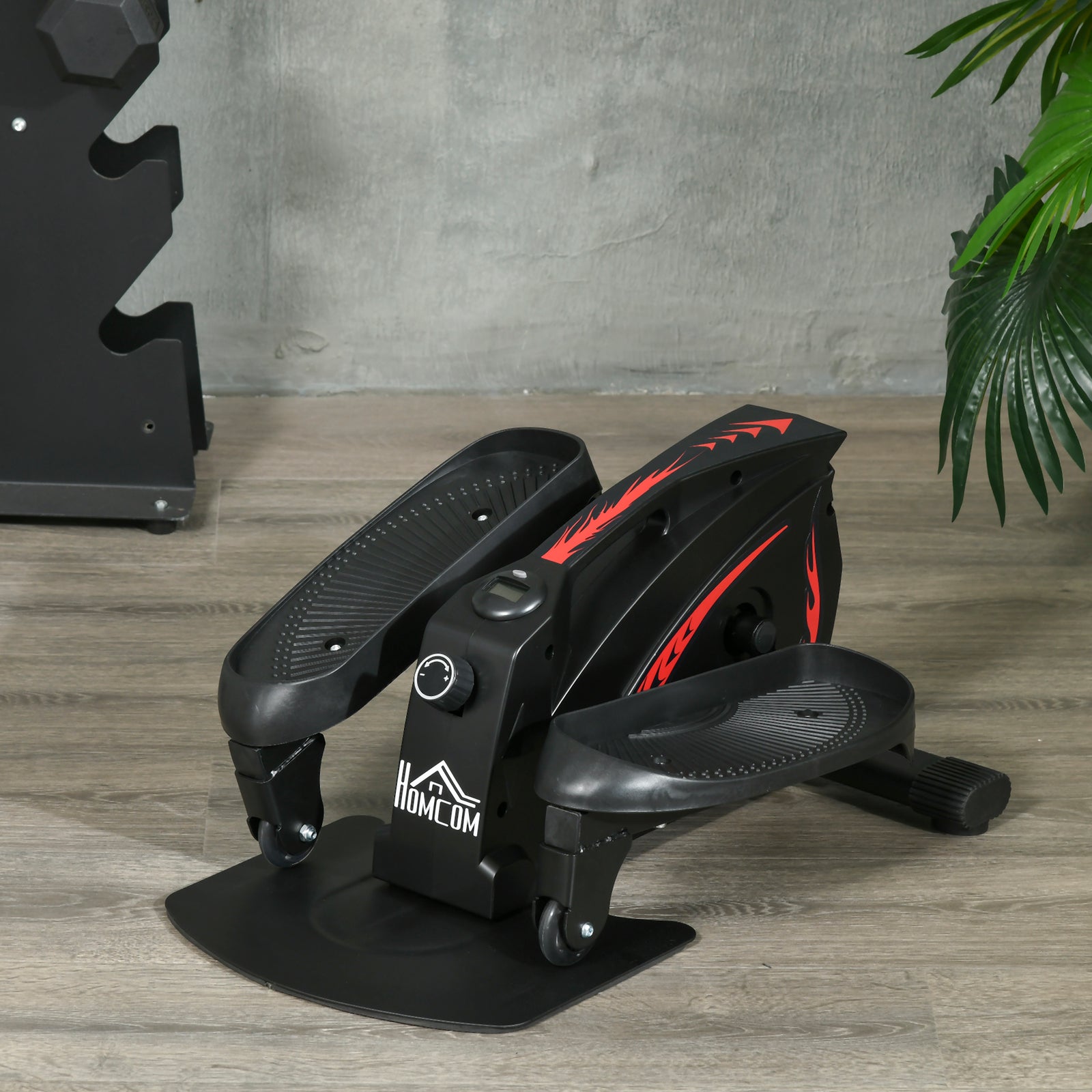 Mini Manual Elliptical Bike Compact Exercise Trainer | Black