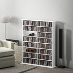 Cd Storage Unit Dvd Tower Blu-ray Storage Shelf For Office | Large | White