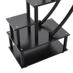 2pcs Half-moon-shaped Plant Stand Display Shelf With Wheels