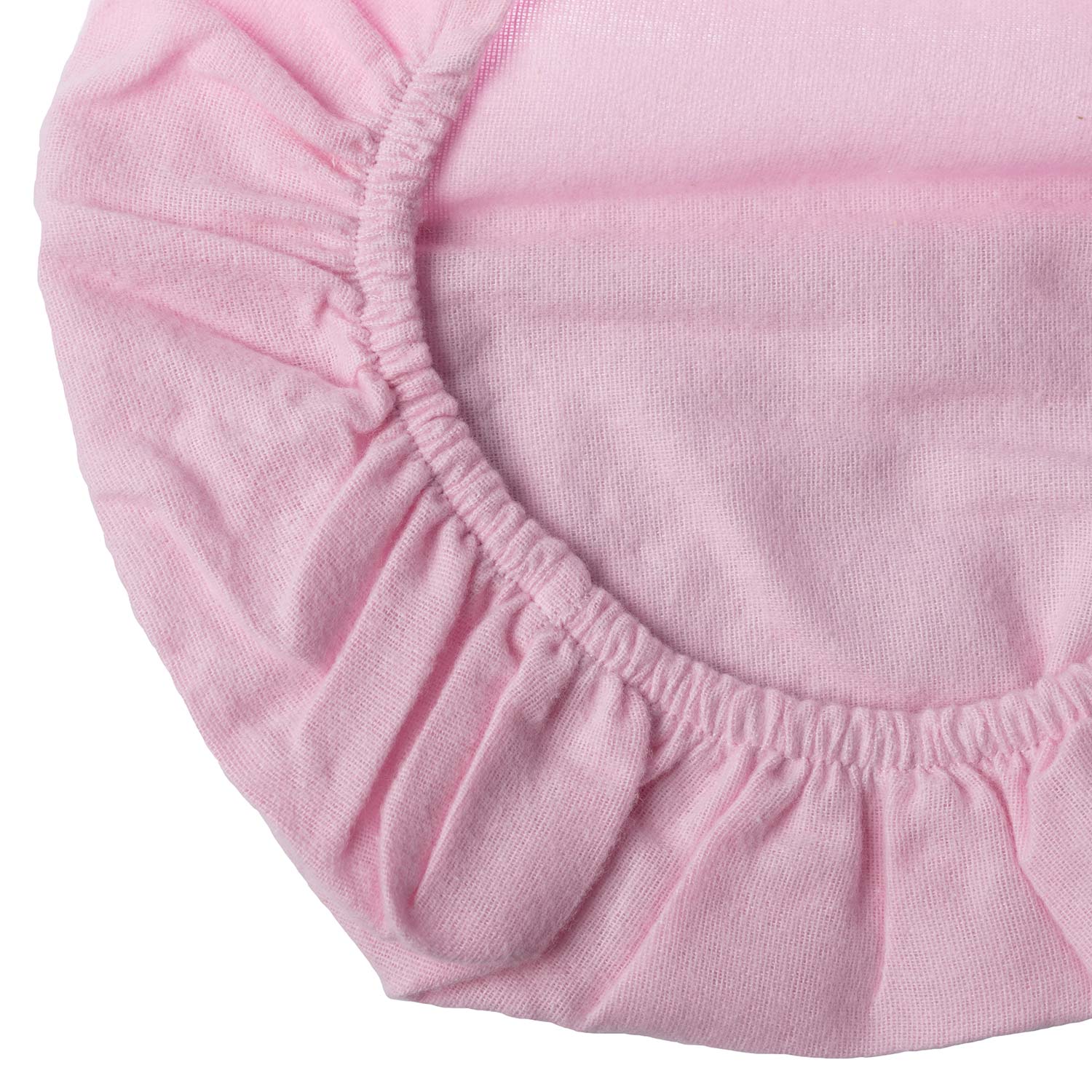 Brushed Cotton Fitted Cot Sheet Pair 100% Cotton, 70 X 140 Cm | Cot Bed | Pink