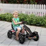 Pedal Go Kart W/inflatable Tyres, Handbrake | Black