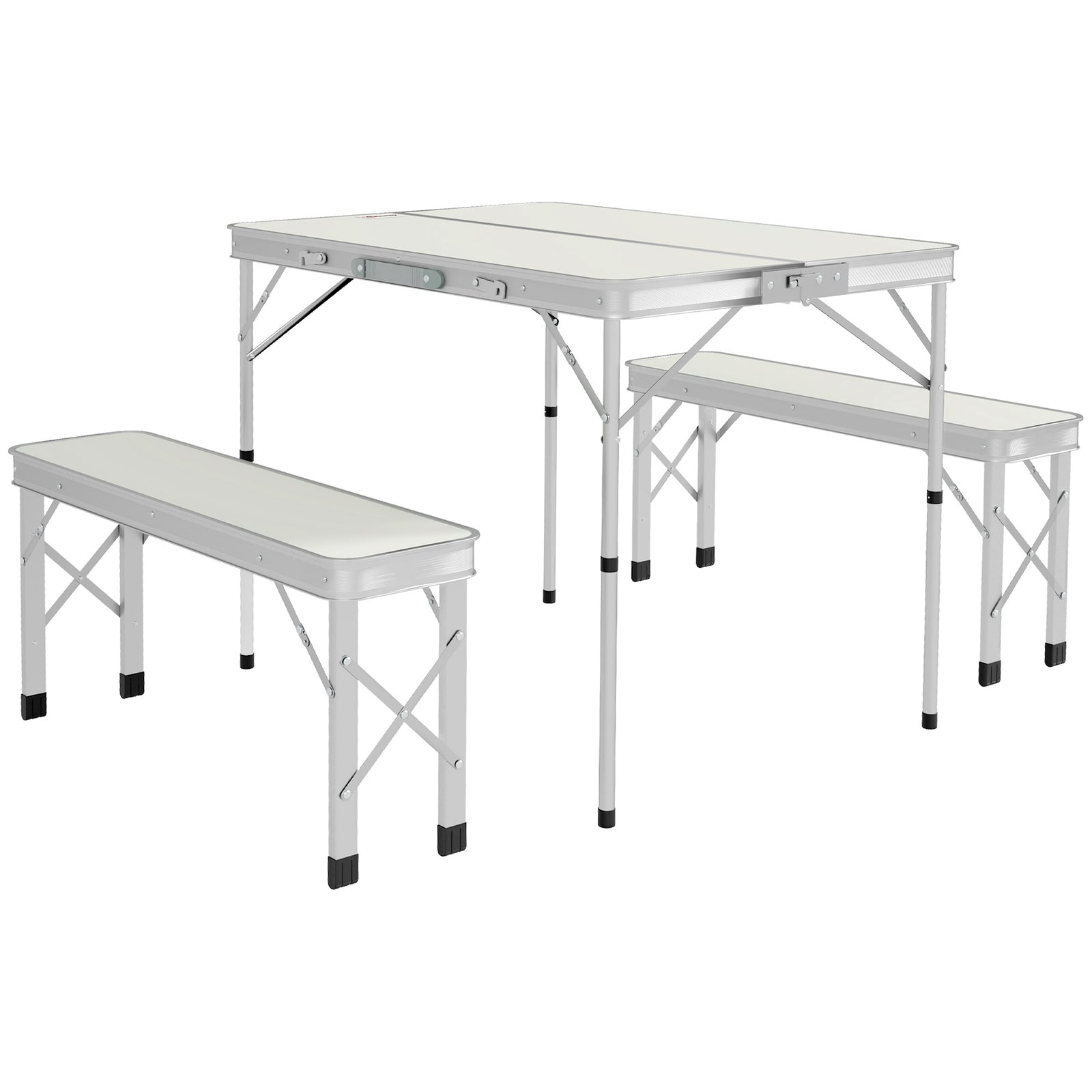 Camping Picnic Table And 2 Benches Folding Garden Table Set