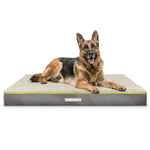 Grey Small To Xxl Dog Beds Orthopaedic Extra Large Flat Crate Pet Mattress, Removable Washable Cover | 137cm | Grey