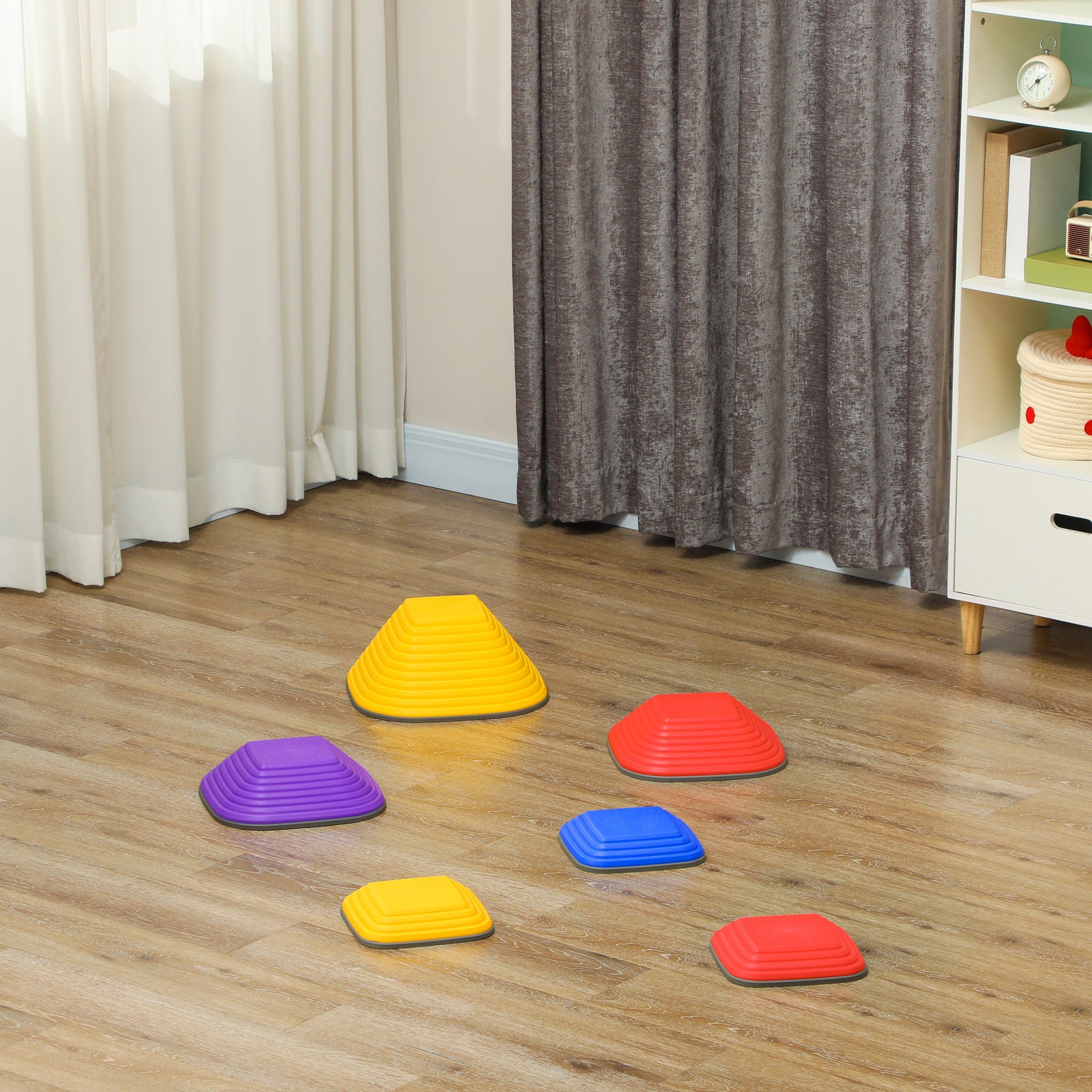 Balance Stepping Stones, 6pcs Sensory Toy Gift For Kids Aged 3-8