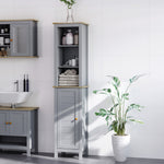 Bathroom Floor Tall Cabinet Storage Unit Adjustable Shelf