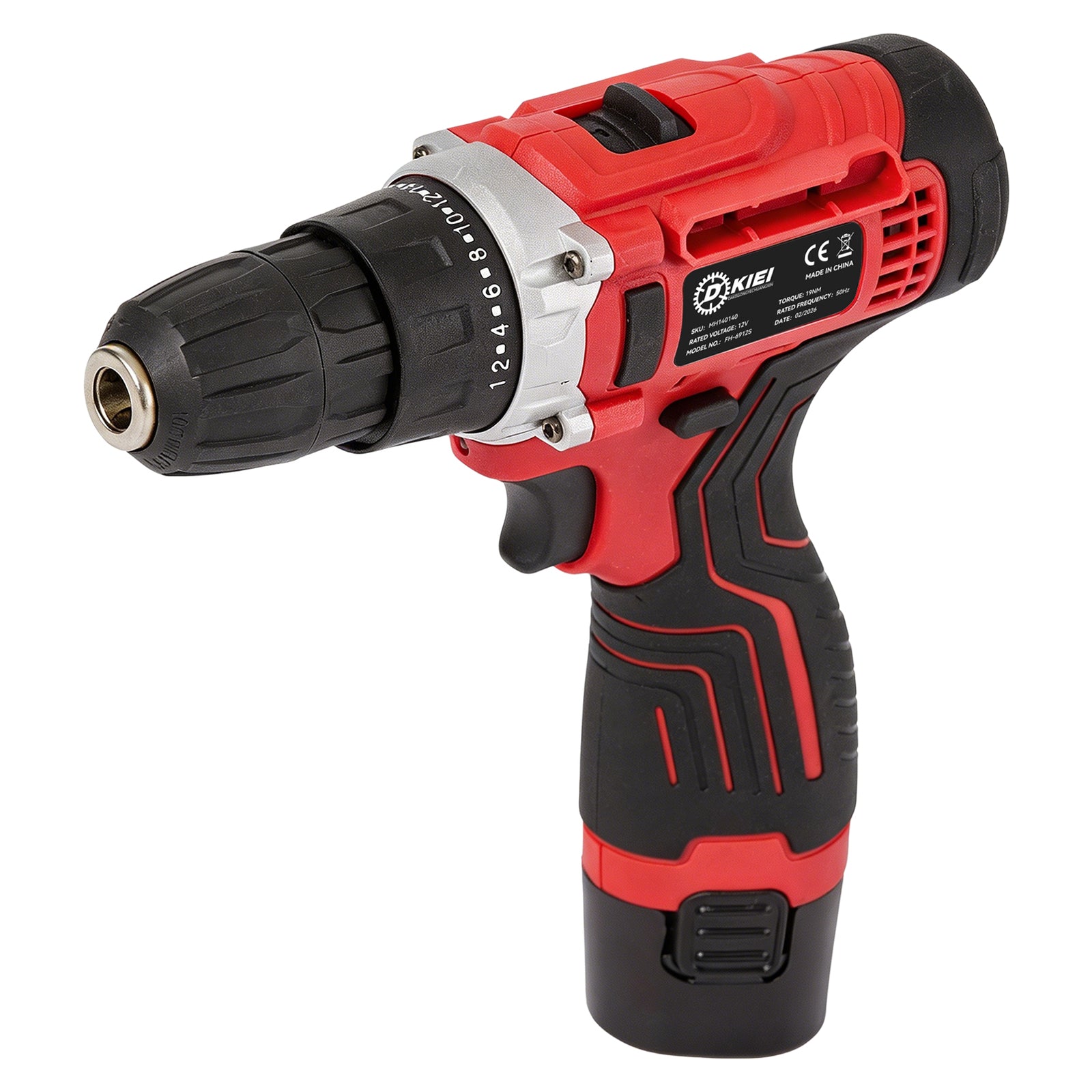 Breeins 12v Cordless Drill Tool Kit 113pcs With 2 Batteries & Accessories