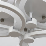 Modern Circular Led Semi Flush Ceiling Light-75cm W