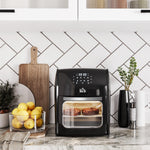 12l Air Fryer Oven With 8 Preset Modes 1800w | One Size | Black