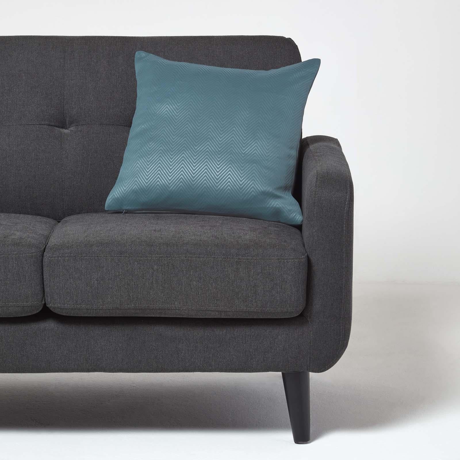 Herringbone Chevron Cushion Cover | 45cm x 45cm | Teal