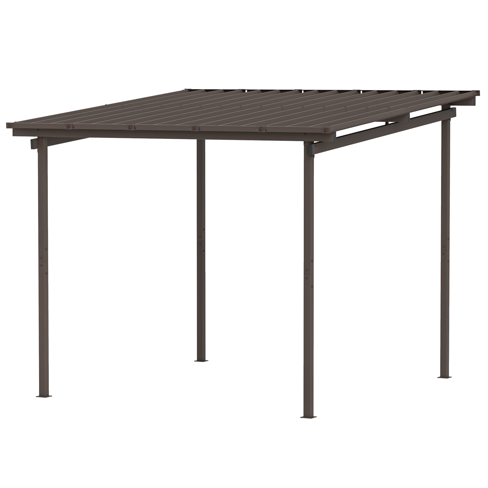 3 X 3(m) Waterproof Metal Pergola Easy To Assemble Lean To