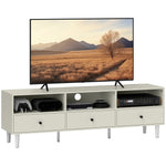 Tv Unit, Tv Cabinet For Up To 75", With Drawers, Shelves