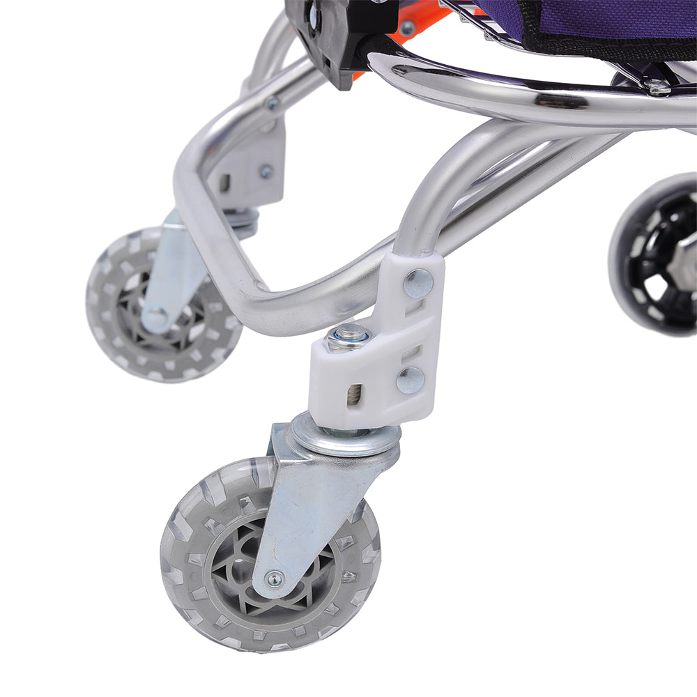 Living and Home 8 Wheels Foldable Shopping Trolley 2-in-1 Mobility Bag Push Cart Stair Handtrack