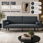 Jenna Suede Sofa Bed 3 Seater Living Room | Grey