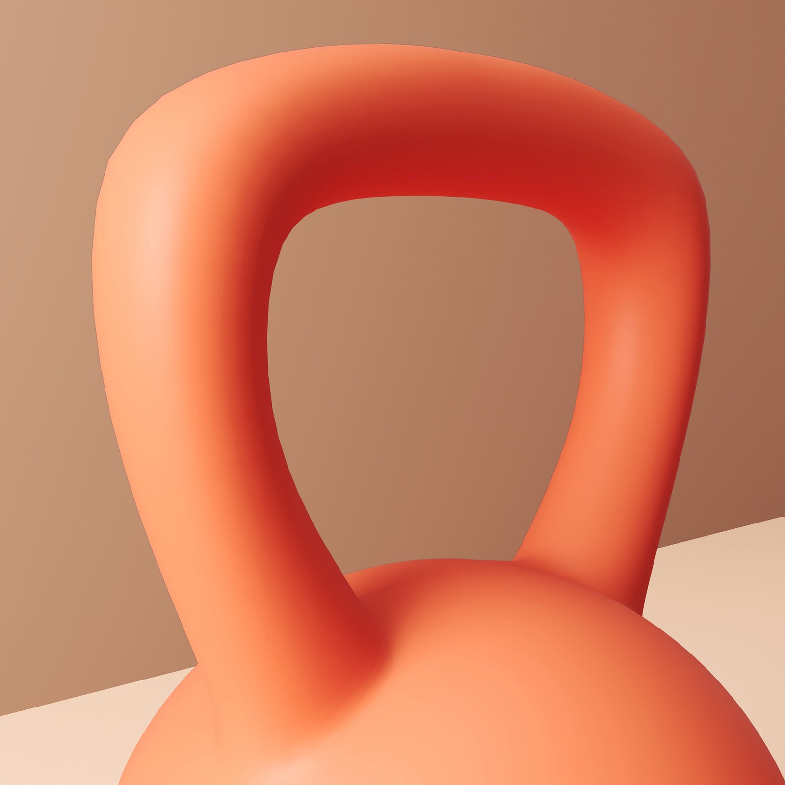 Soft Kettlebell, With Non-slip Handle,for Home Gym Strength | 6kg | Orange
