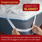 Deluxe Electric Blanket Fully Fitted Polar Fleece Heated Bed Underblanket 3 Heat Settings | King | White