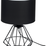 Colin Black Table Lamp 1xe27 Hand Made Matt Black Cage Style Lamps Creating Industrial Chic