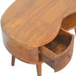 Solid Wood Chestnut Wave Coffee Table