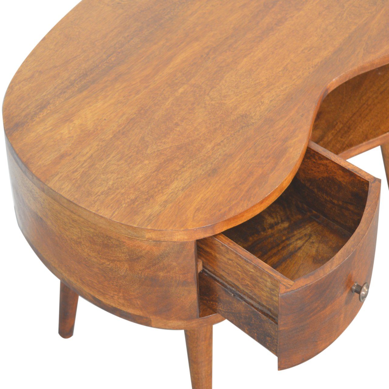 Solid Wood Chestnut Wave Coffee Table