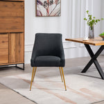 Set Of 2 Lograto Fabric Dining Chairs | Black