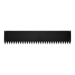 5-piece Galvanised Steel Lawn Edging Set With Serrated Edge | Black