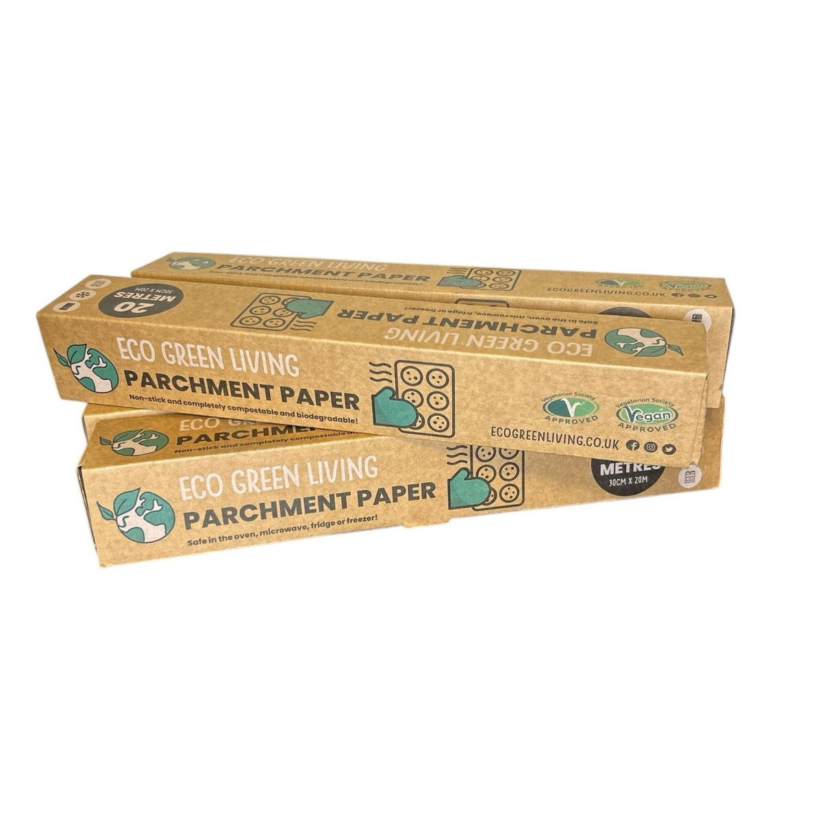 Parchment Paper 30cm X 20m, 38gsm | Set of 4 | Brown