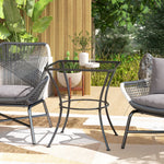 60 Cm Square Metal Table Outdoor Bistro Table Coffee Desk