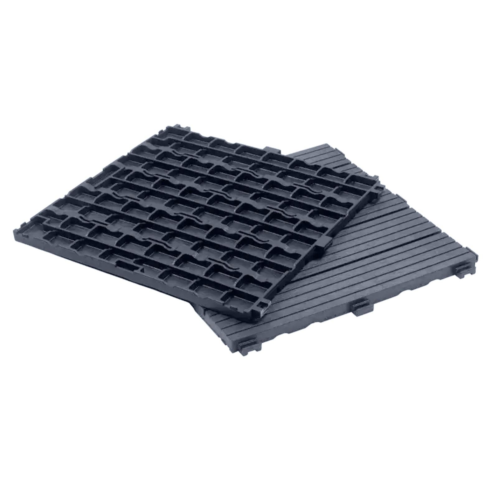 Cosmpolitan Eco Interlocking 30x30cm Decking Tiles | Set of 10 | Cool Grey