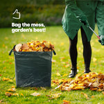 Livivo 82l Garden Waste Bags Set Of 2 Tear Resistant Waterproof Rubbish Sacks