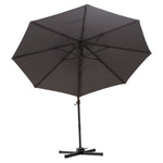 3m Hanging Parasol W/ Cross Base