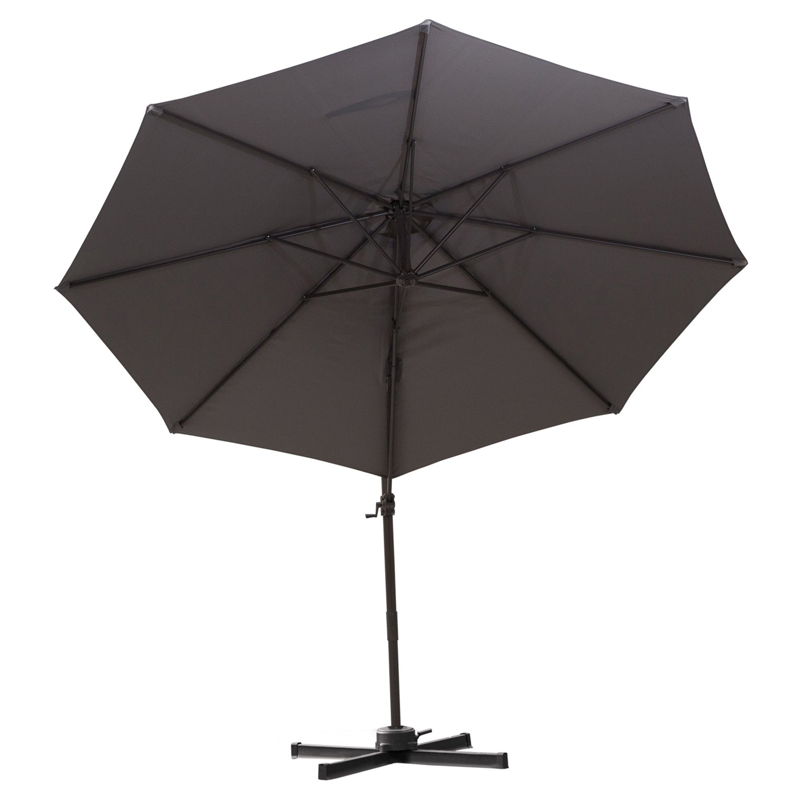 3m Hanging Parasol W/ Cross Base