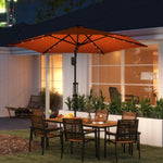 3m Cantilever Parasol W/ Waterproof Cover | Orange